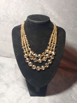 Vintage glass l Bead Necklace