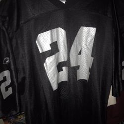 Very Nice Oakland Raiders Number 24 Woodson Collectors Jersey Only $100 See Other Pictures