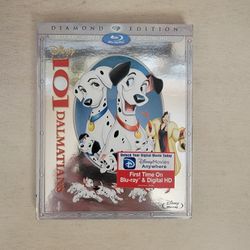NWT Disney 101 Dalmations Diamon Edition Blu-Ray + DVD + Digital HD Copy