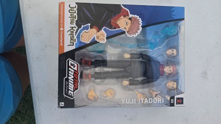 Total Anime Yuji Itadori - 6.5-Inch Scale Figure with Swappable Faceplates, Alternate Hands, and Energy Effects
