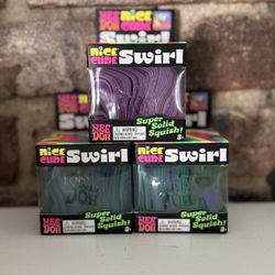 ALL 3 for $60! SCHILLING NEE DOH NICE CUBE SWIRLS NEW IN BOX 