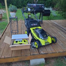Ryobi 80V 'HP' 30"Self-propelled 'CROSSCUT' Mower, Battery, Charger