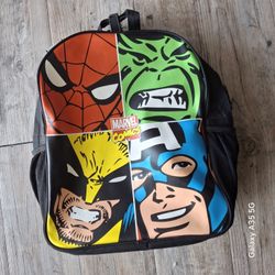 Marvel Comics Retro Character Backpack - Spider-Man, Captain America & More!