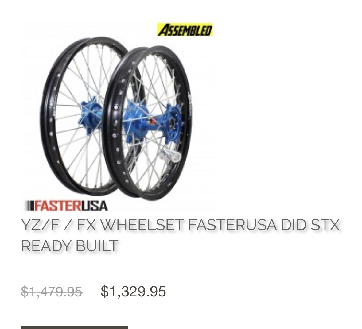 bran New Faster Usa Wheelset 