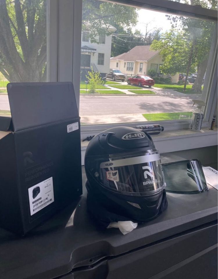 HJC RPHA 12 Motorcycle Helmet Size Medium Matte Black Brand New