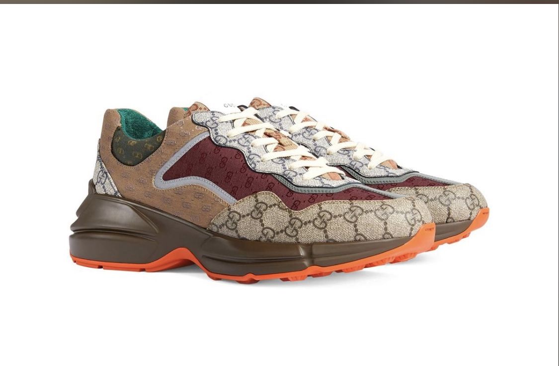 GUCCI MEN SNEAKERS 2 pairs SIZE 14 Blue and Brown
