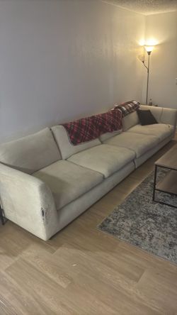White low comfy couch