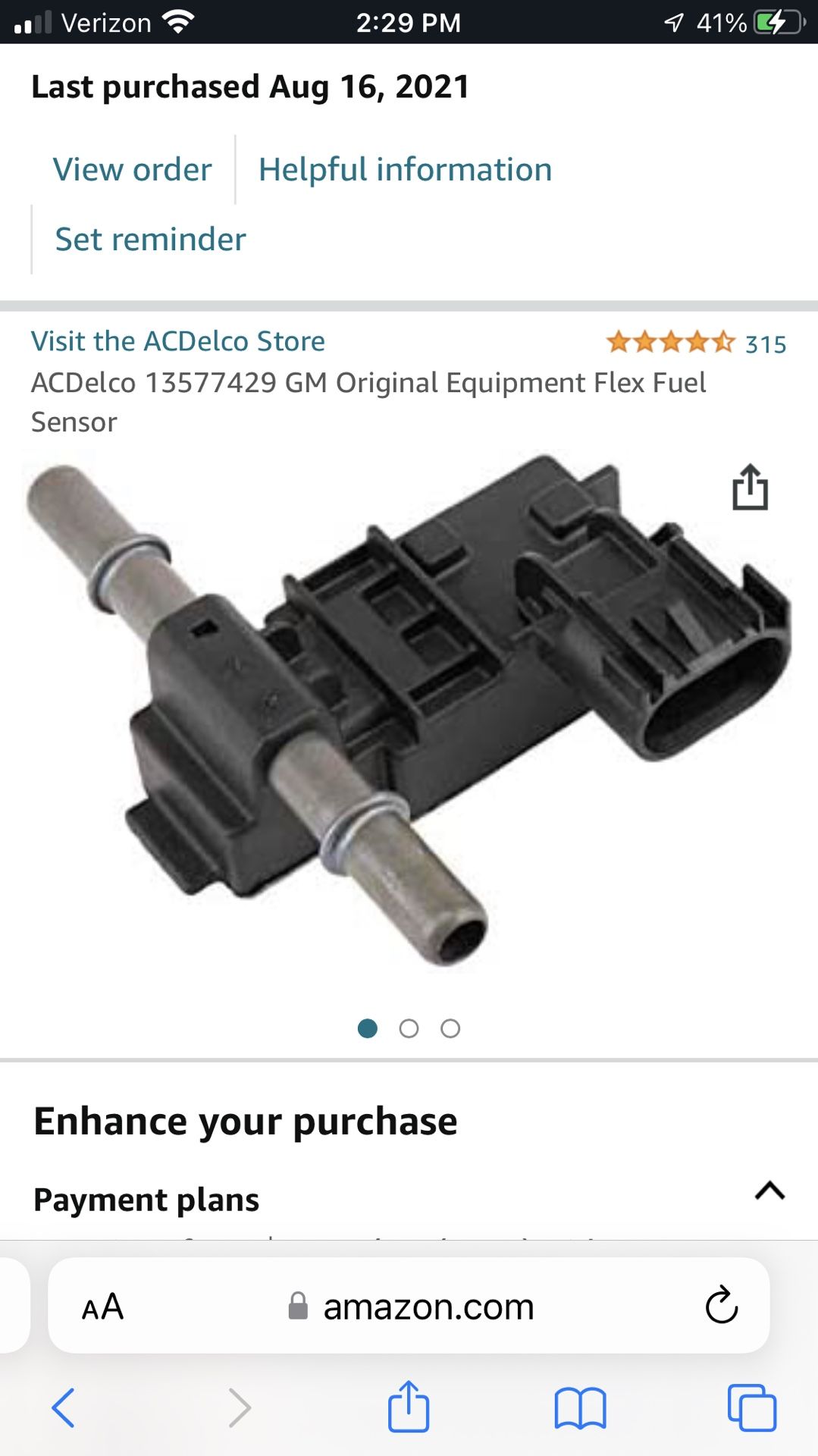 Gm Flex Fuel Sensor Mount And Pigtail