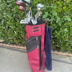 For Women Golf Club Set With Pink Holder Coarrier
