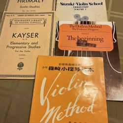 6 Music Books For Violin