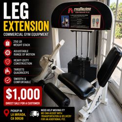 ProMaxima Performance Plus Leg Extension – Commercial Gym Equipment – 250 lb Stack