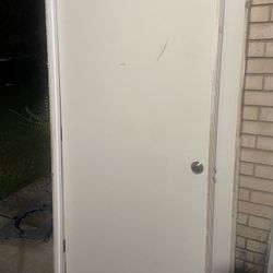 36 Interior Left  Flat DoorWith Frame And Trim 