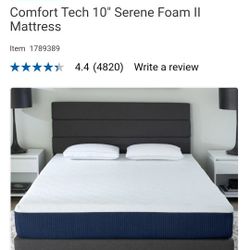 New 10" Costco Serene Memory Foam mattress
