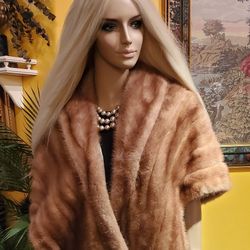 Mink Fur Shawl 