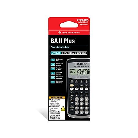 Texas Instruments BA II Plus Financial Calculator