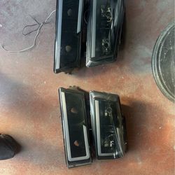 Silverado LED Headlights Smoked 