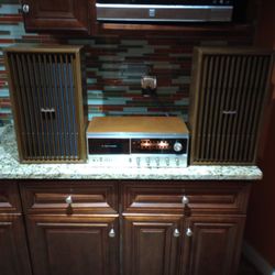 "RARE/VINTAGE"  PANASONIC RE-7070 Stereo Receiver & Model - SB 608 Speakers 