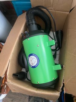 Flying Pig Grooming High Velocity 4.0 HP Motor Pet Grooming Force Dryer - Green