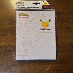 pokemon cards binder collector with Pikachu card