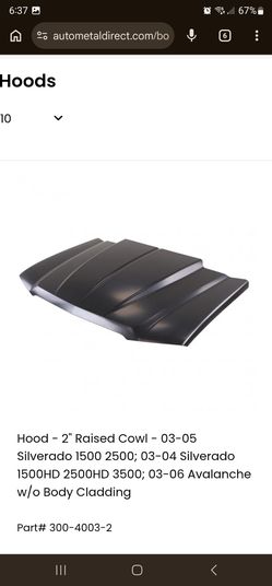2003-07 Silverado cowl hood