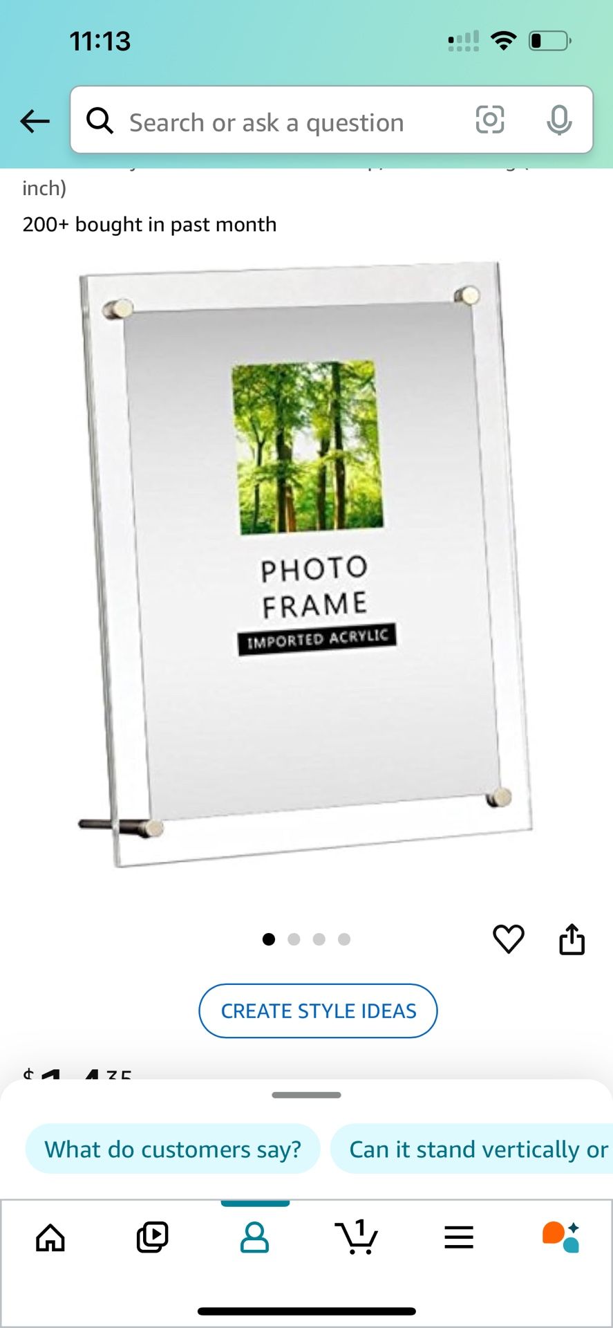Two Acrylic Frames