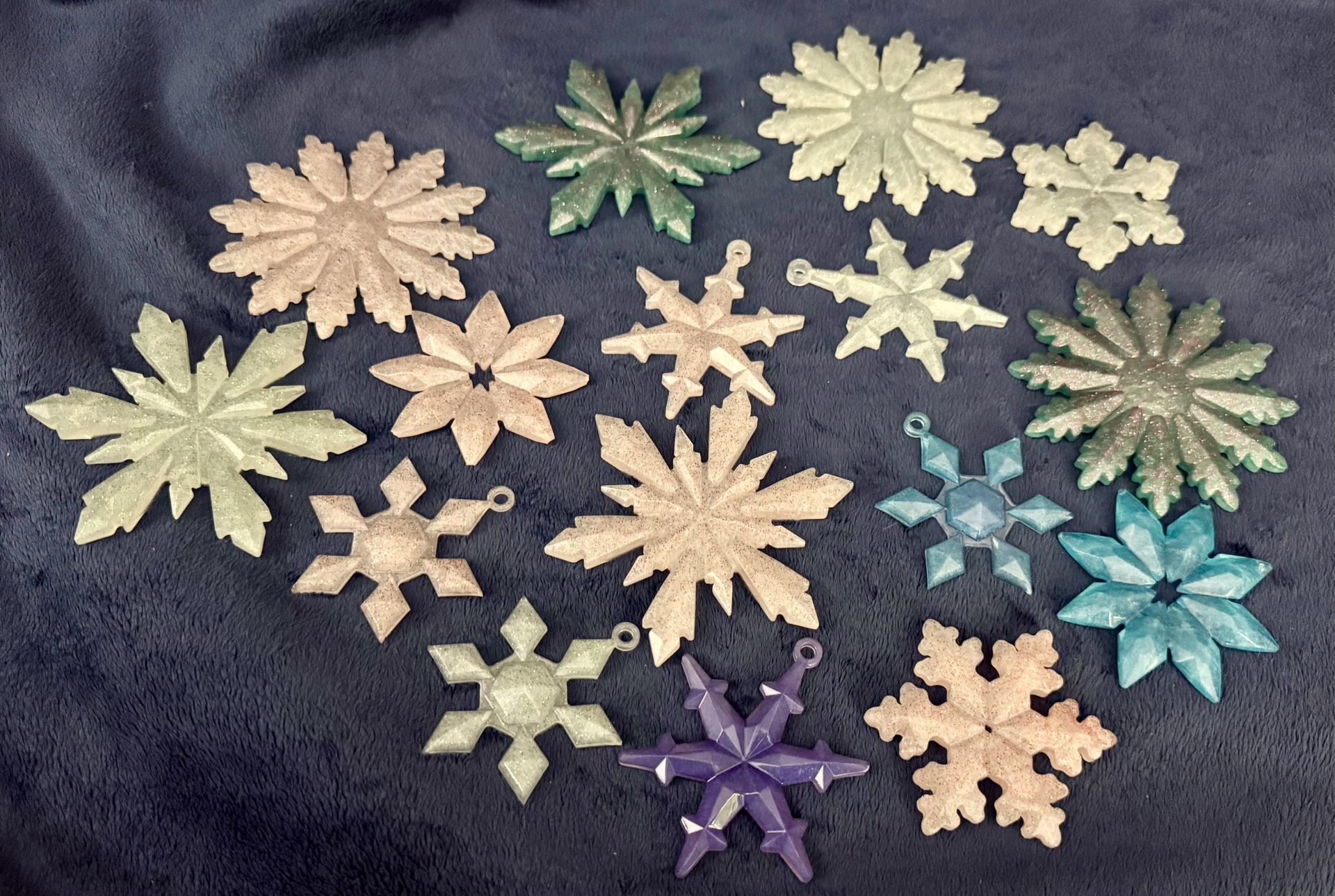 Resin Snowflake Ornaments