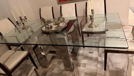 Tempered glass Dining Table