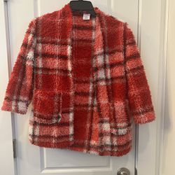 Target Girls Marshmallow Fleece  - art class Red  size medium 