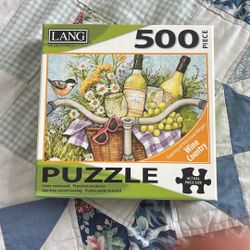 Beautiful 500 Piece Puzzle “Wine Country” 