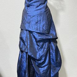 Vintage iridescent blue corset back prom Vintage iridescent blue corset back prom dress dress Fiesta size M