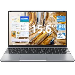 15 Inch Laptop Computer with 128GB ROM 4GB RAM