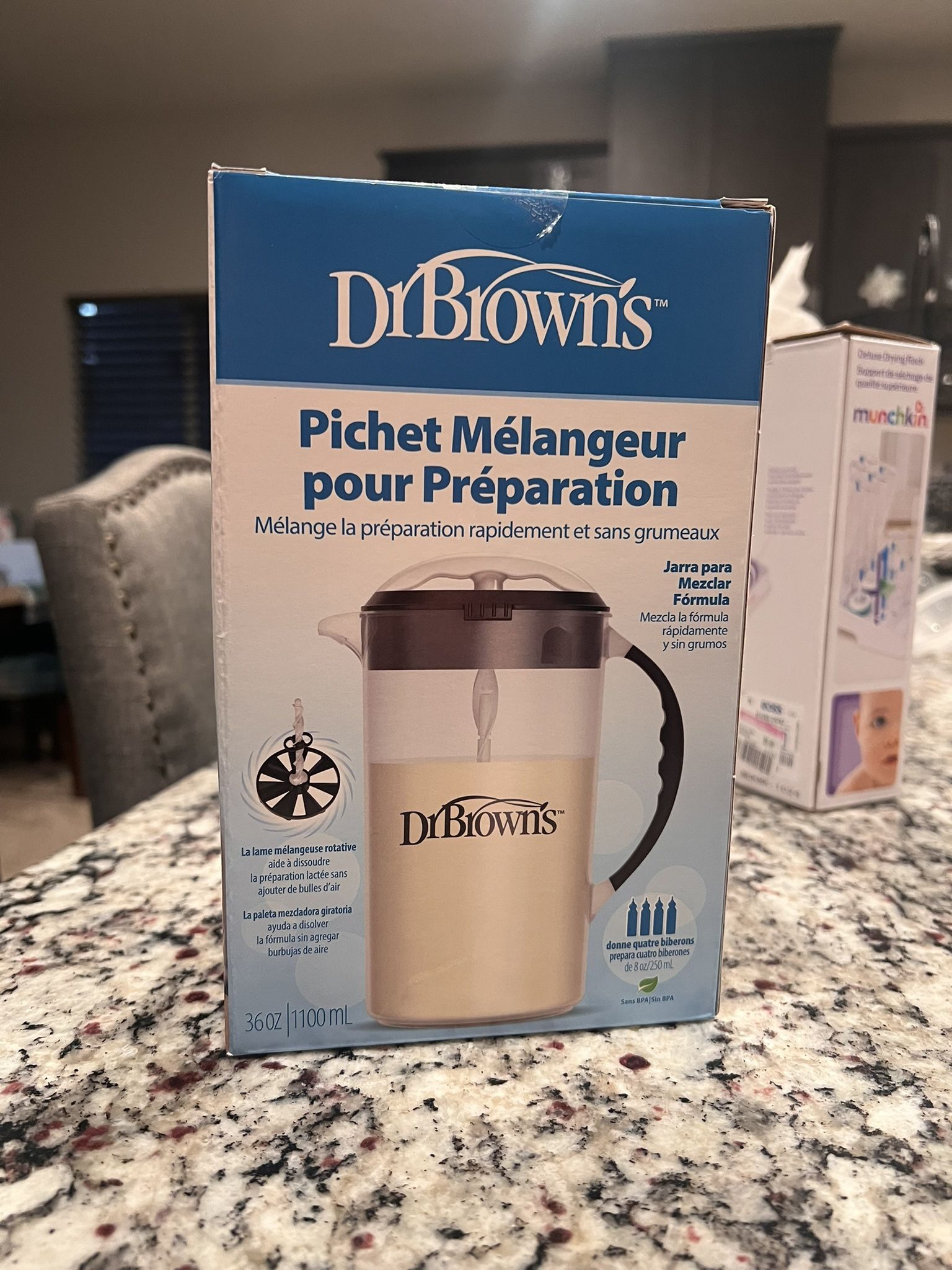 Baby Bottle Rack And Milk Mixing Pitcher Bundle