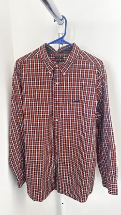 Classic Look! Chaps Plaid Long Sleeve Shirt – Size XL