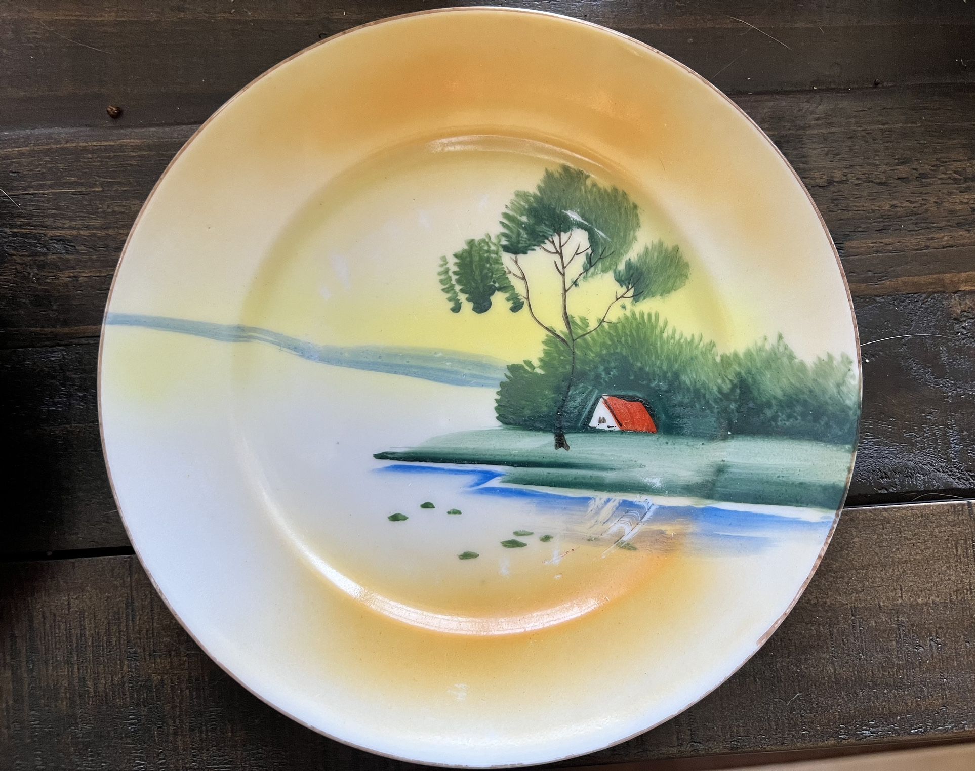 Antique Porcelain Plates Victorian Nippon Set Of 4