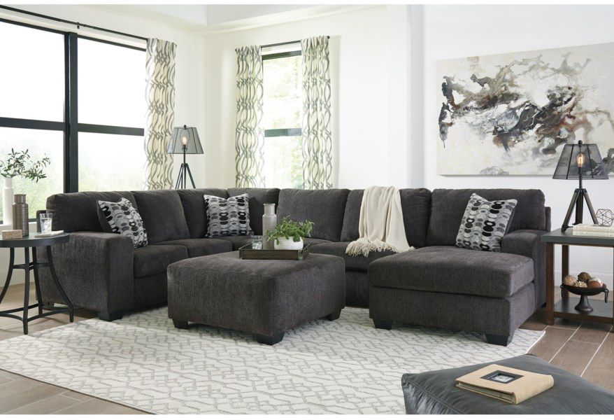 New Ashleys 3 Piece Sectional $50 Down Take Home Same Day First 12 Months 0% Interest Delivery Is Available 