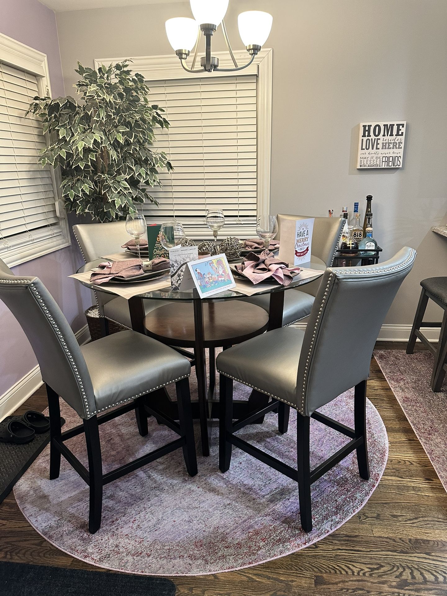 Dining Room Glass Table & Chairs