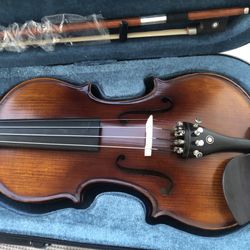New Professional Violin 3/4 One Piece Back