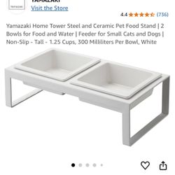 Yamazaki Ceramic Pet Food and Water Stand / Dog Cat