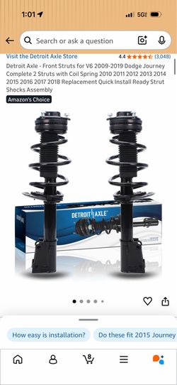 Front struts for Dodge Journey