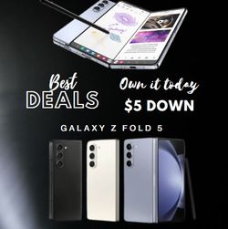 🔓 Get the Samsung Galaxy Z Fold 5 5G 7.6” - Own it for $5 DOWN