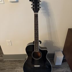 Guild Black Acoustic Guitar