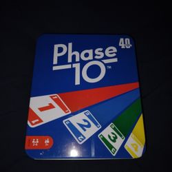 Phase 10 Game Tin Box 