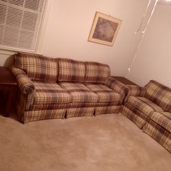 Couch, Loveseat + 2 End Tables.  All For $80