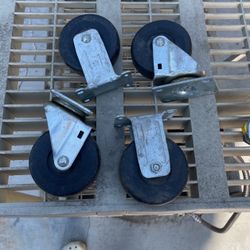 4 Inch Total Solid Rubber Swivel Caster