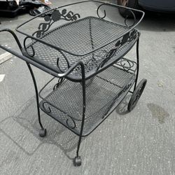 Black Metal Antique Cart
