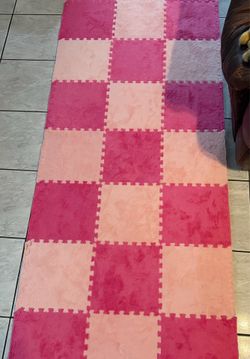 Fuzzy Tiles Play Mat