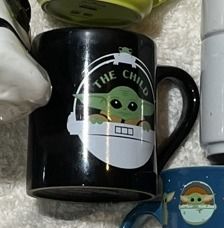 (200) The Child Black Mug - Grogu - Star Wars Mandalorian
