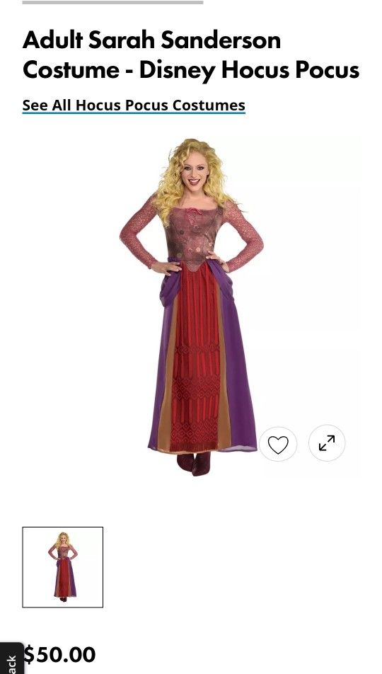 Hocus-pocus Costume Sarah Sanderson