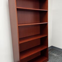 Style your space, one shelf at a time! *25% Off Used Furniture Sale* Used - Wooden 5 Shelf Bookcase
