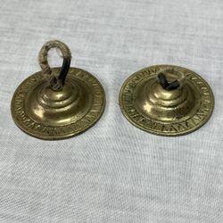 Vintage Indian Tingsha Bronze Finger Cymbals